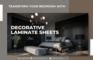 Transform your bedroom with Decorative Laminate Sheets