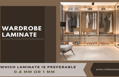 Which laminate is preferable for the wardrobe, 0.8 or 1 mm?